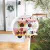 Pink & White Camper Birdhouse