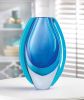 Azure Blue Art Glass Vase