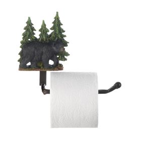 BLACK BEAR TOILET PAPER HOLDER