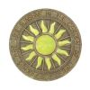 Radiant Sunburst Glow Stepping Stone - Outdoor Garden Pathway Decor