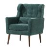 Modern Accent Chair Upholstered Foam Filled Living Room Chairs Comfy Reading Chair Mid Century Modern Chair with Chenille Fabric Lounge Arm Chairs Arm