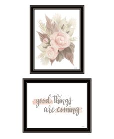 Trendy Decor 4U "Good Things are Coming" Framed Wall Art for Living Room, Wall Art Print for Home Decor, Bedroom Wall Art by House Fenway