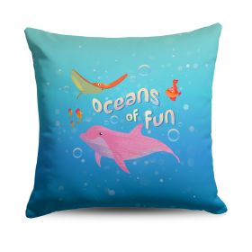 Disney The Little Mermaid Fun Ocean Throw Pillow 18X18 Inches