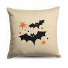 Two Bats Throw Pillow 18X18 Inches