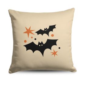 Two Bats Throw Pillow 18X18 Inches