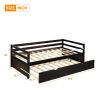 Daybed with Trundle Frame Set, Twin Size, Espresso