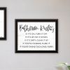 Trendy Decor 4U "Bathroom Rules" Framed Wall Art for Bathroom, Wall Art Print for Home Decor, Bathroom Wall Art by Imperfect Dust