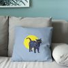 Eerie Cat Throw Pillow 18X18 Inches