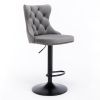 Furniture,Swivel Velvet Barstools Adjusatble Seat Height from 25-33 Inch,17.7 inch base