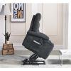 Electric Power Lift Recliner Chair with Massage and Heat for Elderly, 3 Positions, 2 Side Pockets, Cup Holders, USB Charge Ports