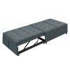 4-in-1 Sofa Bed, Chair Bed, Multi-Function Folding Ottoman Bed with Storage Pocket and USB Port for Small Room Apartment,Living Room,Bedroom,Hallway