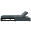 4-in-1 Sofa Bed, Chair Bed, Multi-Function Folding Ottoman Bed with Storage Pocket and USB Port for Small Room Apartment,Living Room,Bedroom,Hallway