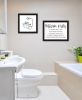 Trendy Decor 4U "Bathroom Rules" Framed Wall Art for Bathroom, Wall Art Print for Home Decor, Bathroom Wall Art by Imperfect Dust