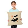 Two Bats Throw Pillow 18X18 Inches