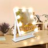 Hollywood Makeup Mirror with Lights, Lighted Vanity Mirror with 9 Dimmable Bulbs and 3 Color Lighting Modes, Smart Touch Control