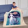 Disney Frozen Into The Unknown Silk Touch Sherpa Throw Blanket 50X60 Inches