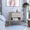 Hyacinth Nightstand, One Drawer, Open Shelf