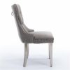 Furniture, Collection Modern, High-end Tufted Solid Wood Contemporary Velvet Upholstered Dining Chair with Chrome Stainless Steel Plating Legs