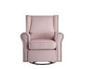 ACME Tamaki Swivel Chair w/Glider , Pink Fabric LV00923