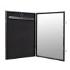 Jersey Frame Display Case with Lengthened Hanger for Baseball Basketball Football Hockey Sport Shirt and Uniform;  Black