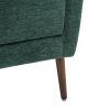 Modern Accent Chair Upholstered Foam Filled Living Room Chairs Comfy Reading Chair Mid Century Modern Chair with Chenille Fabric Lounge Arm Chairs Arm