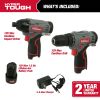 Hyper Tough 12V Max* Cordless 2-Tool Drill and Impact Driver Combo Kit, 3/8-inch keyless chuck, 98936, New