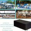 Garden Furniture Cover 67" x 35" x 25" Windproof, Heavy Duty Rip Proof 210D Oxford Fabric Patio Set Cover, Garden Table Cover