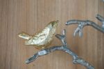 17x5.5x22" Metal Branch Wall Sculptures with Bird Accents