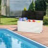 75gal 280L Outdoor Garden Plastic Storage Deck Box Chest Tools Cushions Toys Lockable Seat