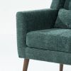 Modern Accent Chair Upholstered Foam Filled Living Room Chairs Comfy Reading Chair Mid Century Modern Chair with Chenille Fabric Lounge Arm Chairs Arm