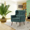 Modern Accent Chair Upholstered Foam Filled Living Room Chairs Comfy Reading Chair Mid Century Modern Chair with Chenille Fabric Lounge Arm Chairs Arm