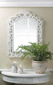 Elegant Fleur-De-Lis Decorative Wall Mirror for Home Decor