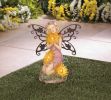 Garden Blooms Fairy Solar Statue