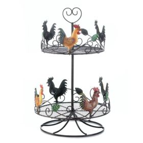 Rooster 2 Tier Countertop Rack - Organize Your Kitchen in Style