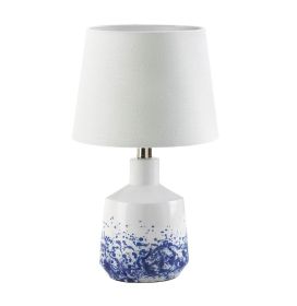 Modern White and Blue Splash Table Lamp - Stylish Lighting for Any Room