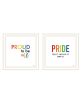 Trendy Decor 4U "Pride & Proud of Yourself and Others!" Framed Wall Art for Living Room, Wall Art Print for Home Decor