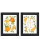 Trendy Decor 4U "Sunshine on My Mind- Oranges" Framed Wall Art for Living Room, Wall Art Print for Home Decor, Bedroom Wall Art by House Fenway