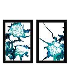 Trendy Decor 4U "Abstract Ocean Living" Framed Wall Art for Living Room, Wall Art Print for Home Decor, Bedroom Wall Art by Kamdon Kreations (Color: as Pic)