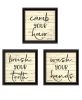 Trendy Decor 4U "Bathroom Commands" Framed Wall Art for Bathroom, Wall Art Print for Home Decor, Bathroom Wall Art by Susie Boyer