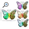 1pc/4pcs, Metal Butterfly Wall Art Decor, 3D Outdoor Sculpture Iron Outdoor Hanging Decor Ornaments, Metal Hand-made Butterfly Wall Art