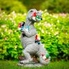 1pc Dinosaur Gnomes Outdoor Garden Decorations, Miniature Dinosaur Gnomes Outdoor Statue For Patio Lawn Yard Decor Housewarming Garden Gift