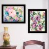 Trendy Decor 4U Abstract Florals to wish you Good luck, Success, Longevity; should keep you smiling Framed Wall Art for Living Room