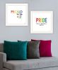 Trendy Decor 4U "Pride & Proud of Yourself and Others!" Framed Wall Art for Living Room, Wall Art Print for Home Decor