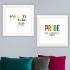 Trendy Decor 4U "Pride & Proud of Yourself and Others!" Framed Wall Art for Living Room, Wall Art Print for Home Decor