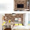 20pcs self-adhesive wall tile stickers, light brown and dark brown, bathroom wall decoration wallpaper, kitchen DIY peeling tile stickers, 30x30 cm