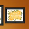 Trendy Decor 4U "Take Me Where Summer Never Ends - so I can always smell Orange Blossoms!" Framed Wall Art for Living Room