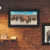 Trendy Decor 4U "The Boss of the Bison Herd" Framed Wall Art for Living Room, Wall Art Print for Home Decor, Bedroom Wall Art by Cindy Jacobs