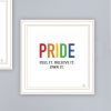 Trendy Decor 4U "Pride & Proud of Yourself and Others!" Framed Wall Art for Living Room, Wall Art Print for Home Decor